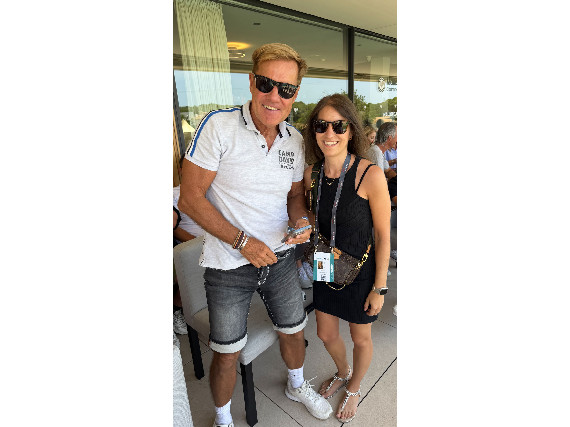 Fotografin Maria Küffner mit Dieter Bohlen.