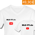 Bild 1 x T-Shirt, weiß, V-Ausschnitt BLE-TV